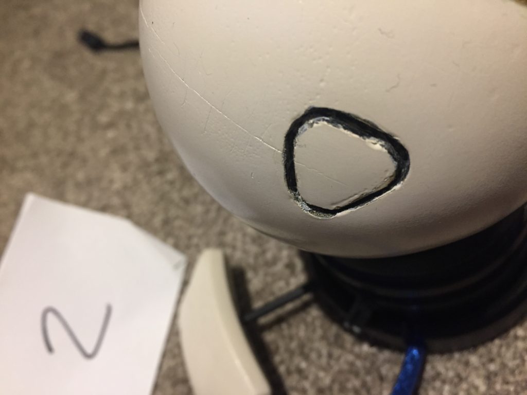 Minor defect highlighted on a Sym Turret