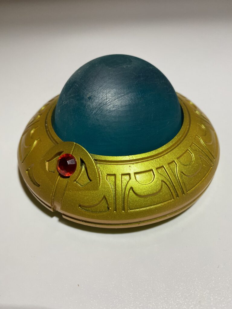 Final Fantasy 10 Sphere Cosplay item in a finished state.