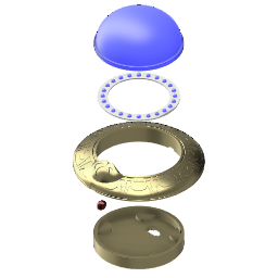 Exploded view of the FFX Jecht Sphere.