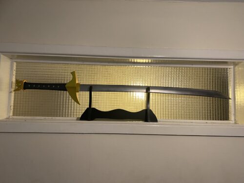  side view of the Yones Wind Sword, completed.