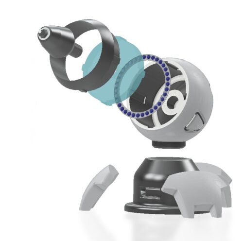 Exploded view of the render of Symmetras Turret