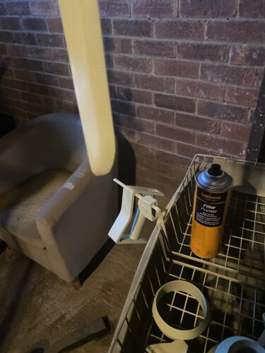 Blade and handle of Wraths Sword, both now primed.