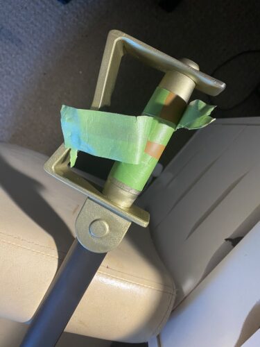 Wraths sword handle having the frog (masking) tape removed)
