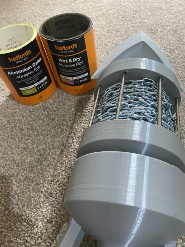 Longshot prepped to be sanded after being loosly assembled