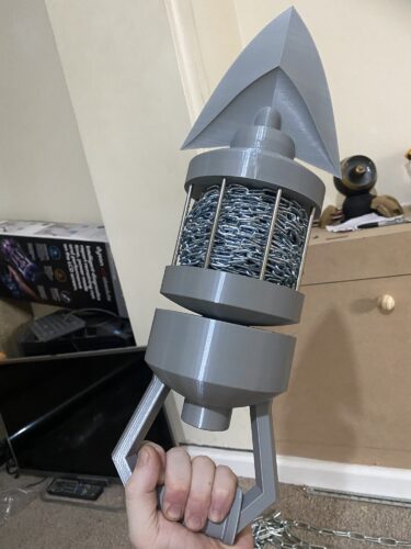 Longshot assembled to check the sizes, still raw in grey PLA