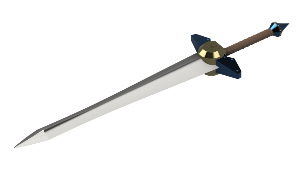 A render of the Biggoron Sword Zelda Ocarina of Time.