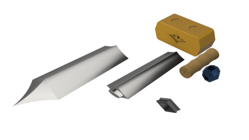 A render of the Print It Yourself version of the Kokiri Sword