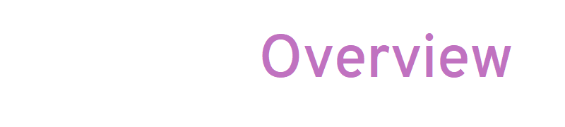 White background with light purple text saying Overview